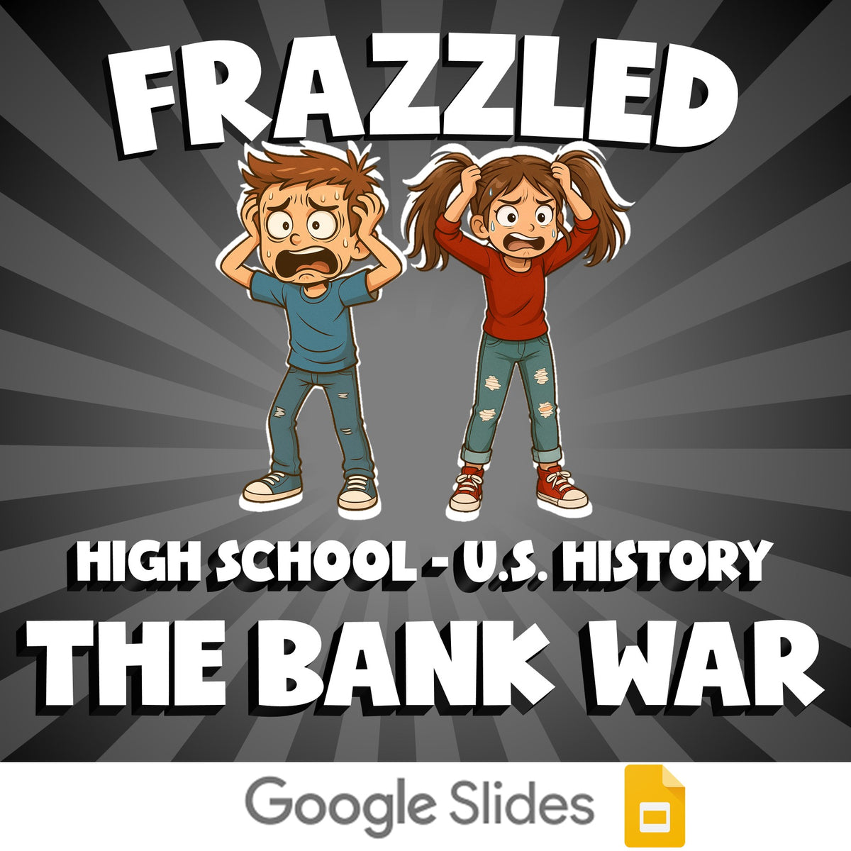 The Bank War FRAZZLED U.S. History Game - No Prep Review Activity