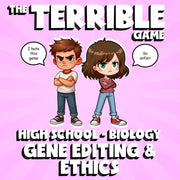 Gene Editing & Ethics THE TERRIBLE GAME - No Prep Biology Science Review