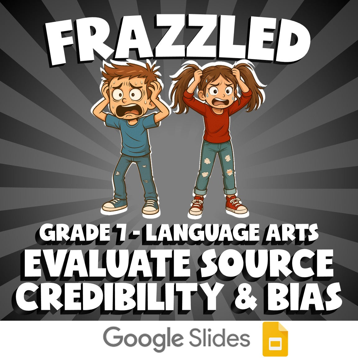 Evaluate Source Credibility & Bias FRAZZLED ELA Game - No Prep Grade 7 Review