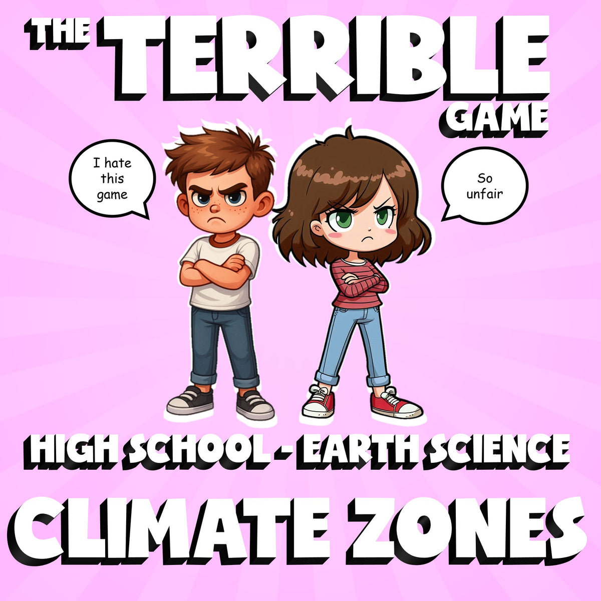 Climate Zones THE TERRIBLE GAME - No Prep Earth Science Review Activity