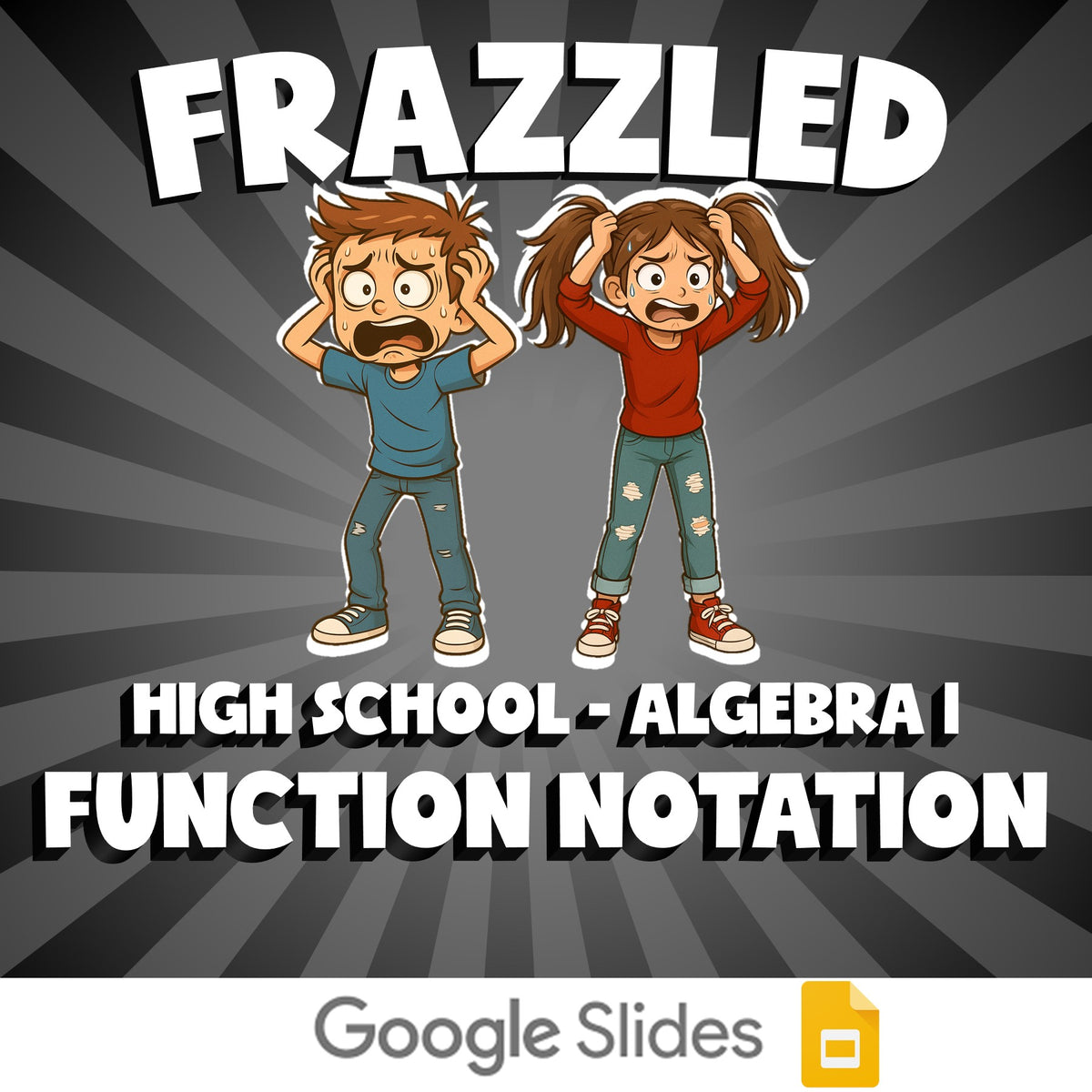 Function Notation FRAZZLED Math Game - No Prep Algebra 1 Review Activity