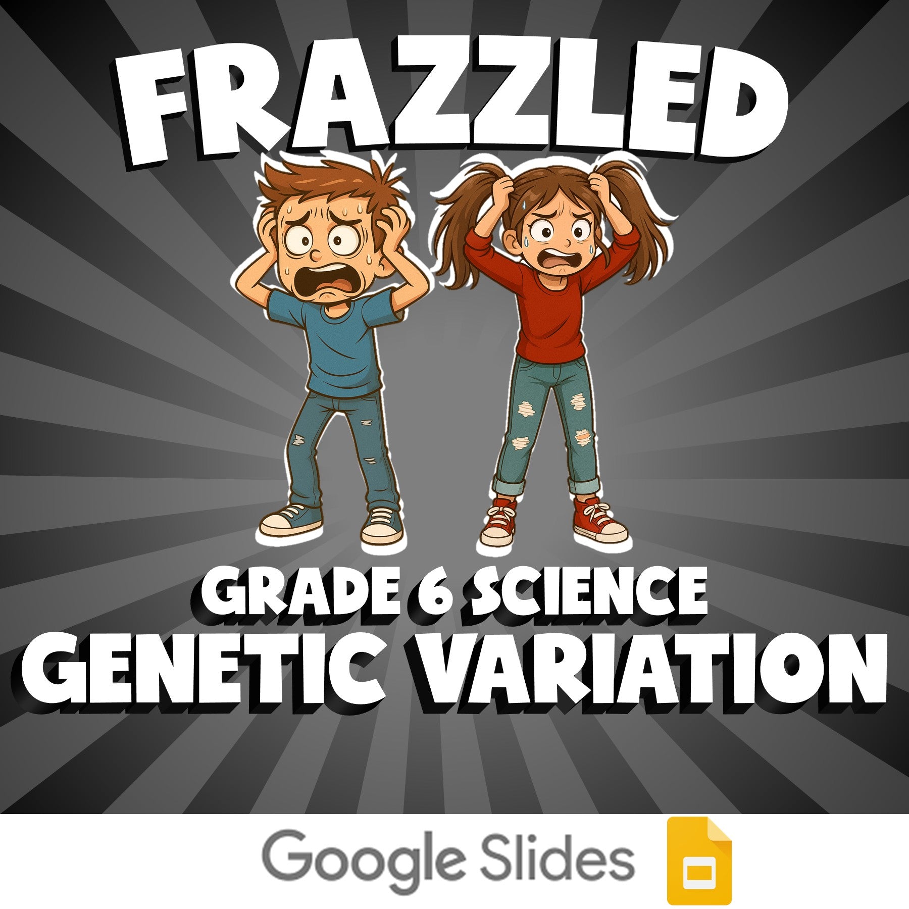 Genetic Variation FRAZZLED Science Game - No Prep Grade 6 Review Activity