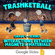 Interactions Between Magnets & Materials TRASHKETBALL Science Game - Grade 4