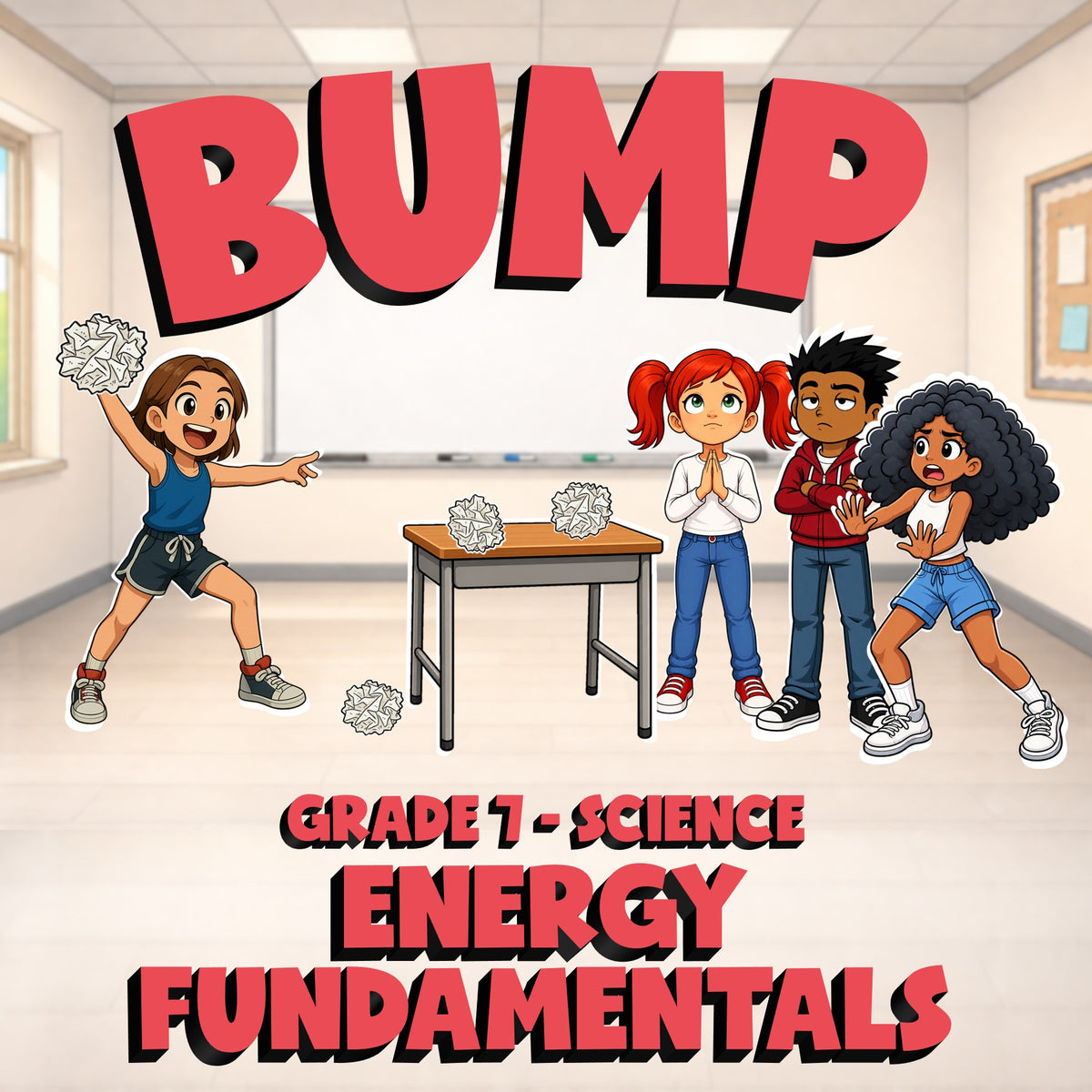 Energy Fundamentals BUMP Science Game - No Prep Grade 7 Review Activity