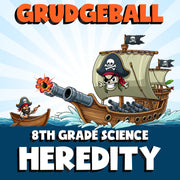 Heredity GRUDGEBALL Science Game - No Prep Grade 8 Review Activity