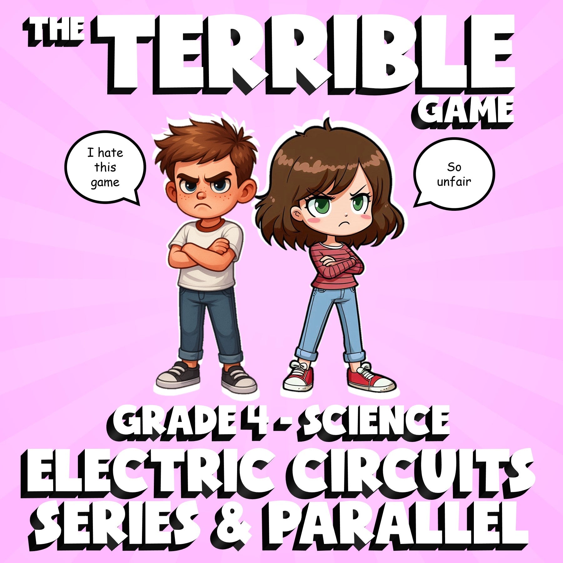Electric Circuits Series & Parallel THE TERRIBLE GAME - Grade 4 Science Review