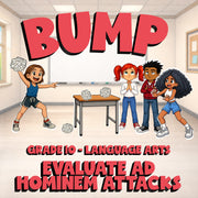 Evaluate Ad Hominem Attacks BUMP ELA Game - No Prep Grade 10 Review Activity
