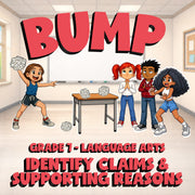 Identify Claims & Supporting Reasons BUMP ELA Game - No Prep Grade 7 Review