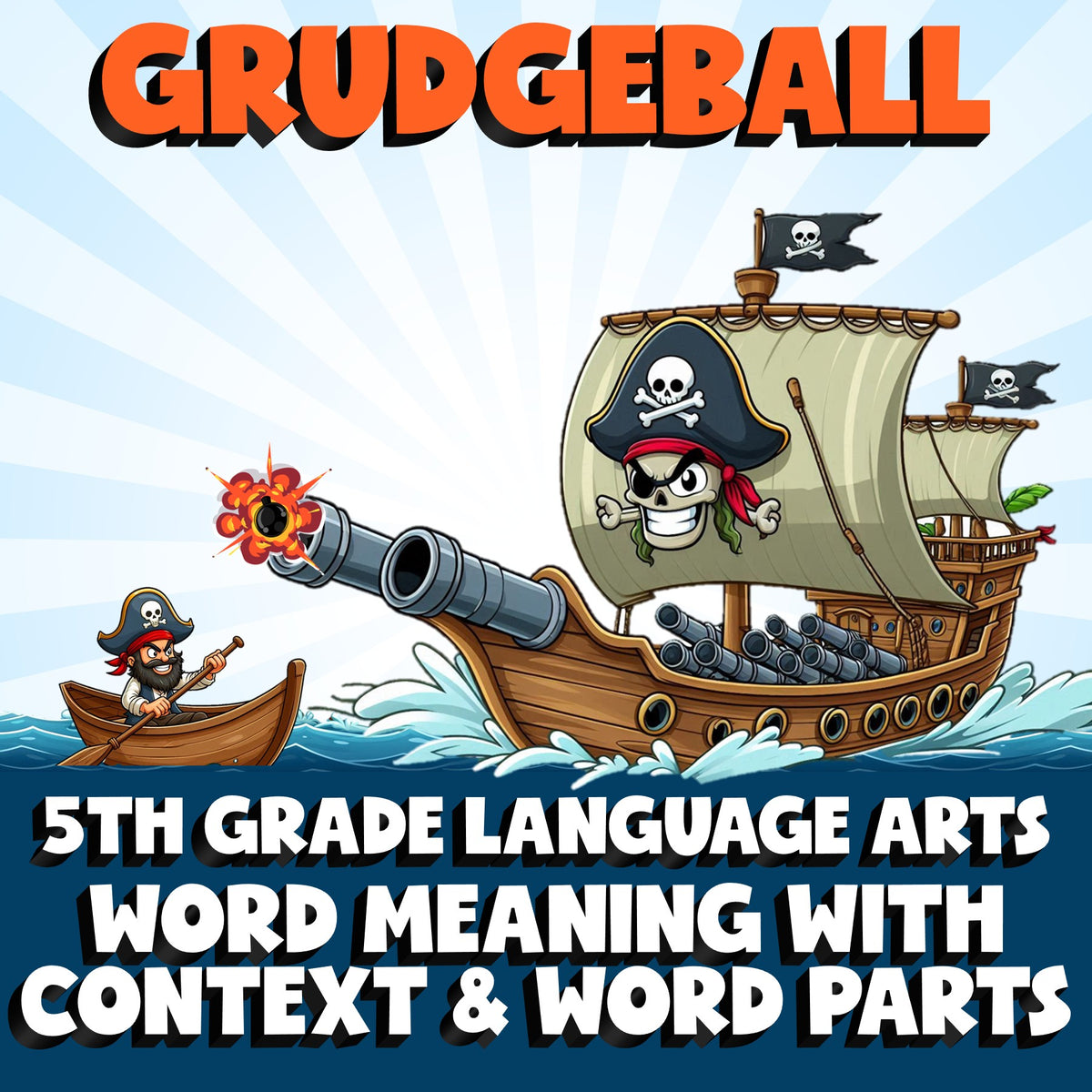 Word Meaning with Context & Word Parts GRUDGEBALL ELA Game - No Prep Grade 5