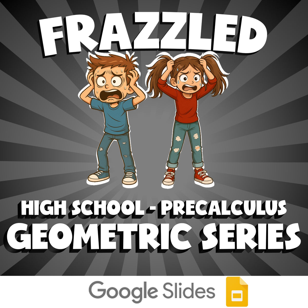 Geometric Series FRAZZLED Math Game - No Prep PreCalculus Review Activity