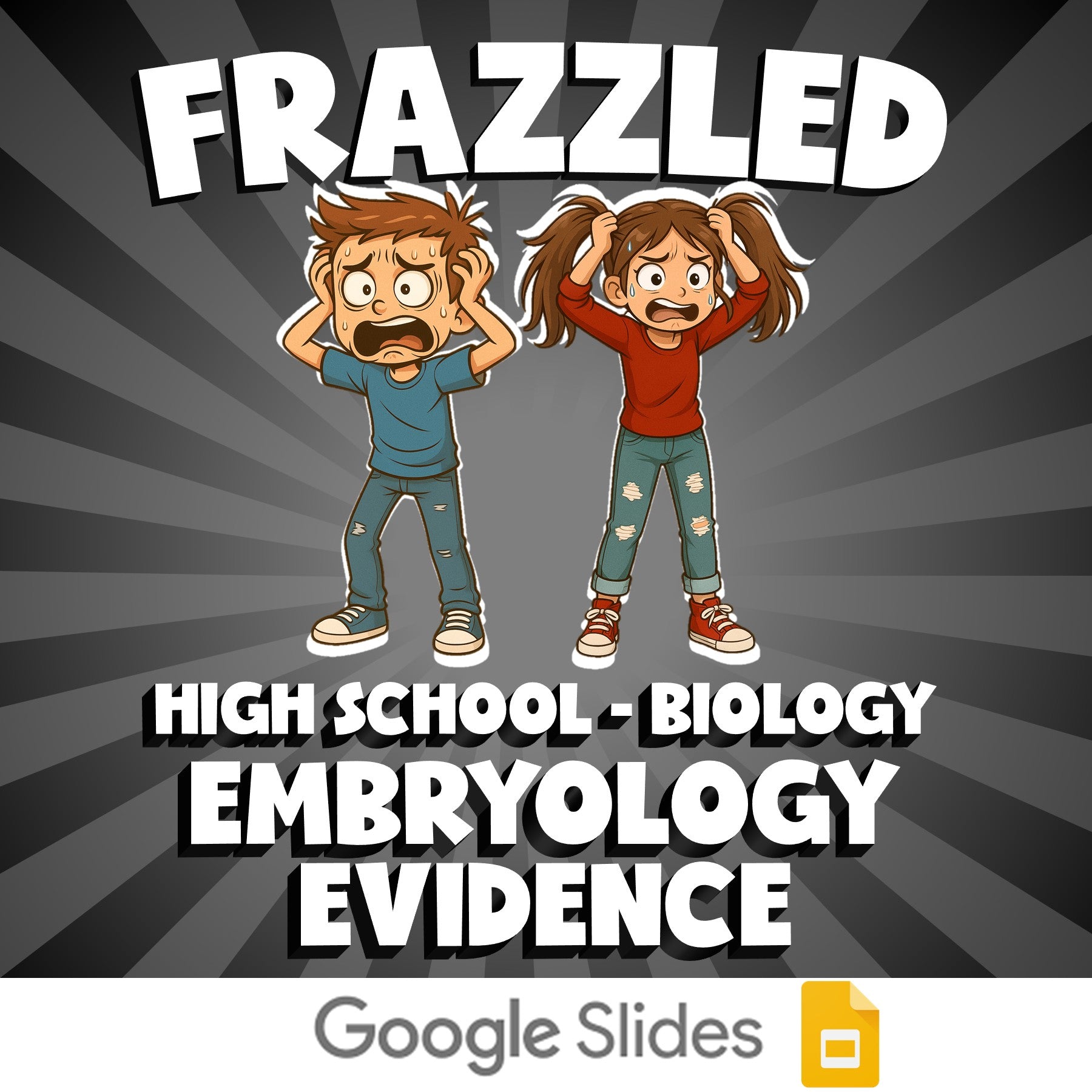 Embryology Evidence FRAZZLED Science Game - No Prep Biology Review Activity
