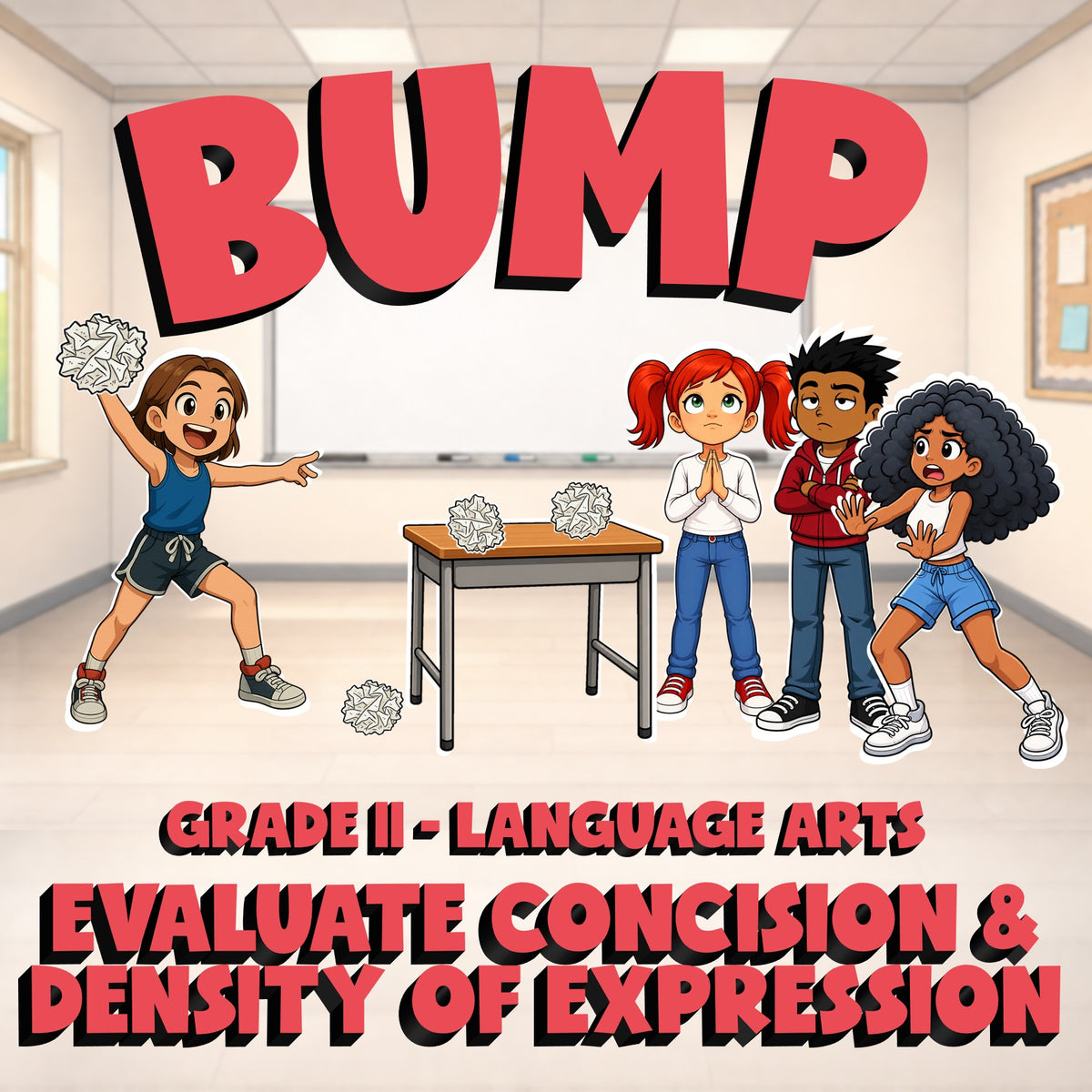 Evaluate Concision & Density of Expression BUMP ELA Game - No Prep Grade 11