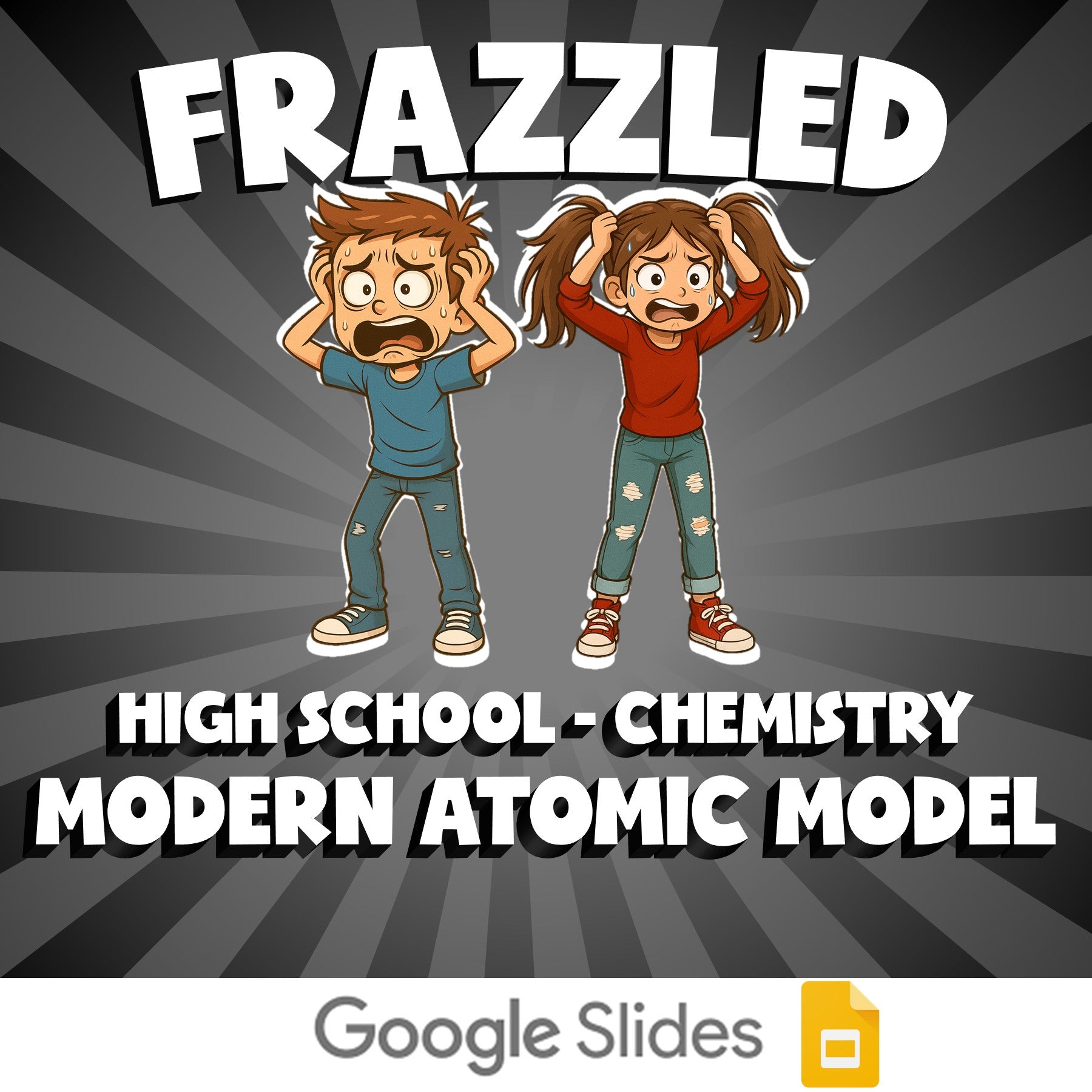 Modern Atomic Model FRAZZLED Science Game - No Prep Chemistry Review Activity