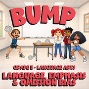 Language, Emphasis & Omission Bias BUMP ELA Game - No Prep Grade 11 Review