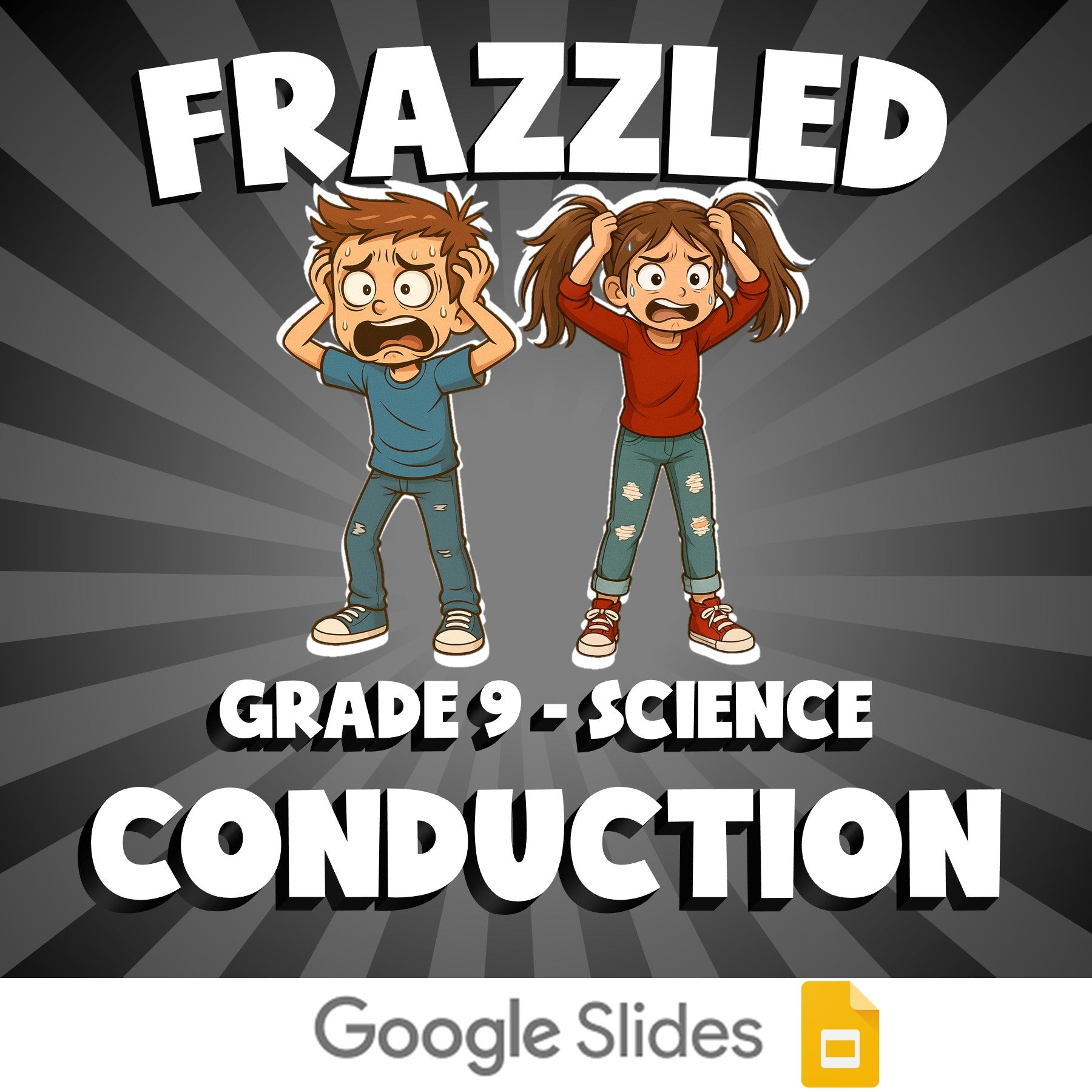 Conduction FRAZZLED Science Game - No Prep Grade 9 Review Activity