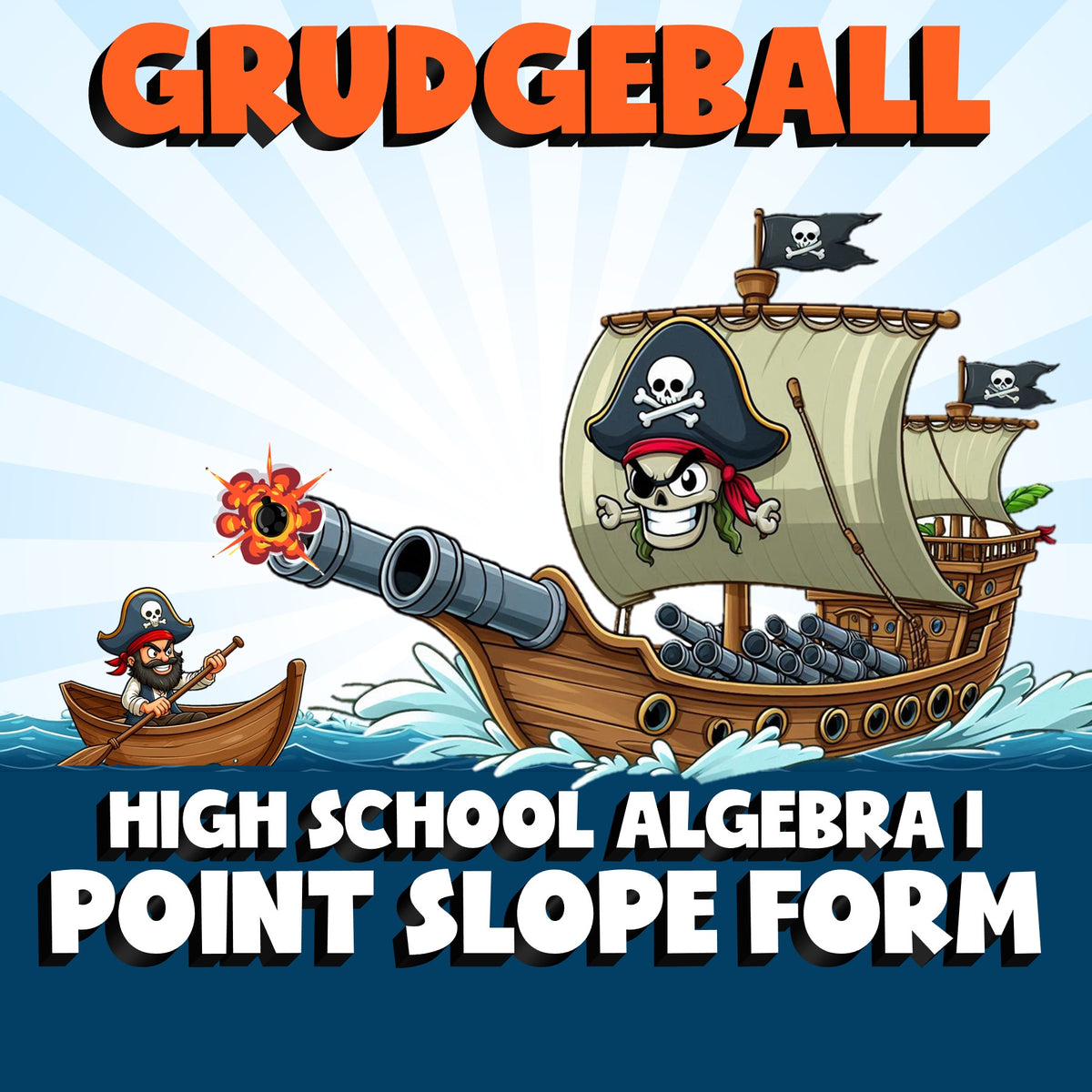 Point Slope Form GRUDGEBALL Math Game - No Prep Algebra 1 Review Activity