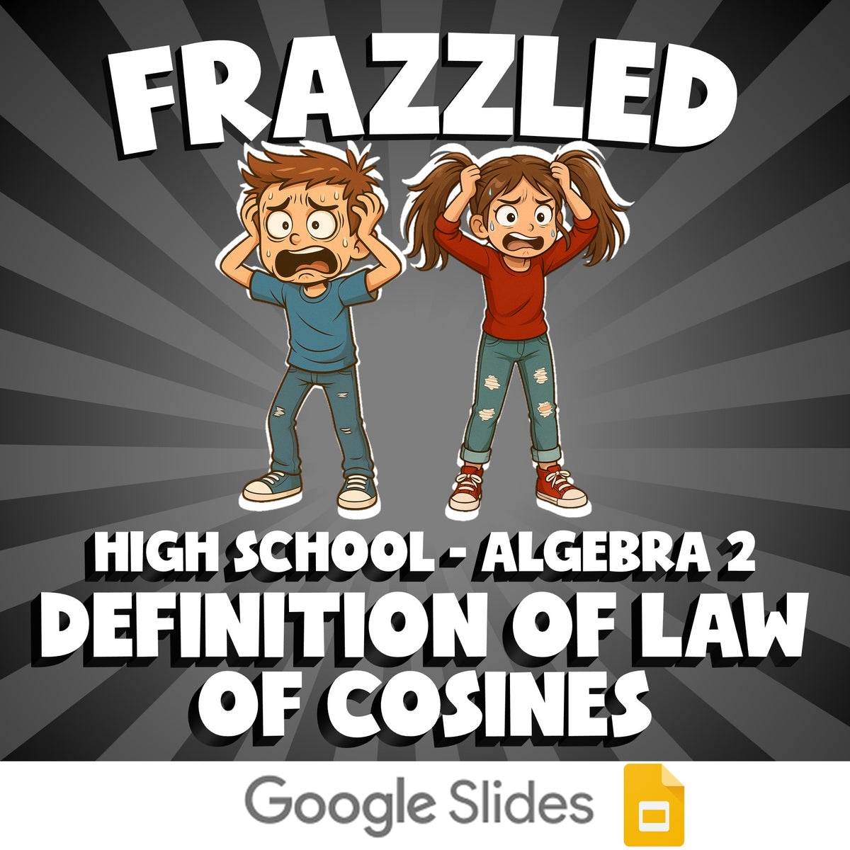 Definition of Law of Cosines FRAZZLED Math Game - No Prep Algebra 2 Review