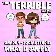 What Is Supply THE TERRIBLE GAME - No Prep Grade 4 Socials Review Activity