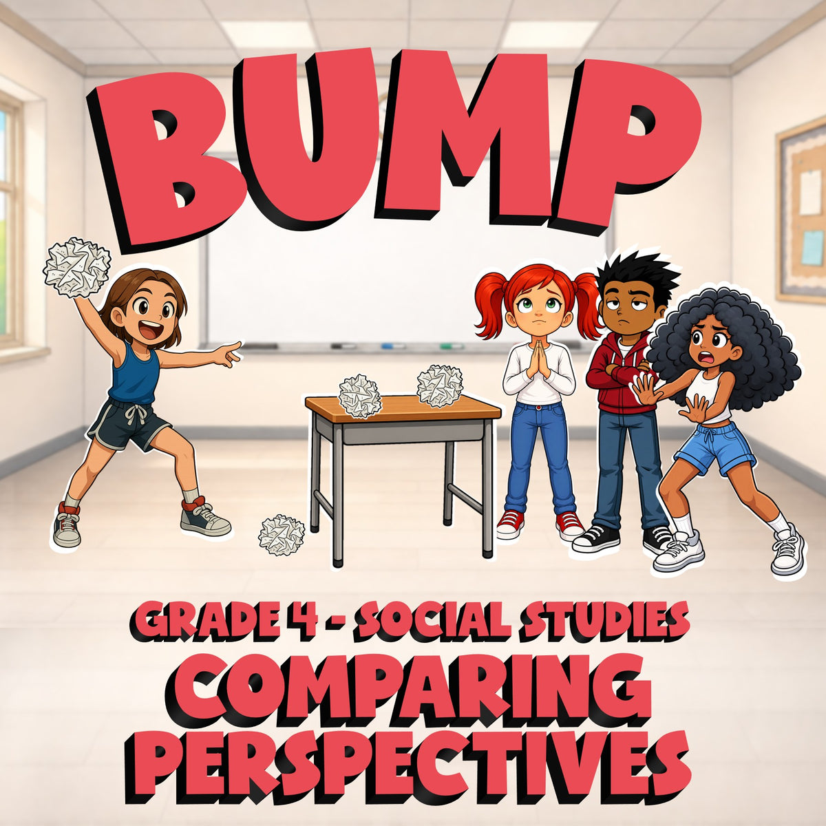 Comparing Perspectives BUMP Socials Game - No Prep Grade 4 Review Activity