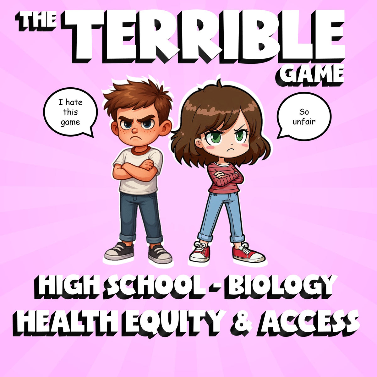 Health Equity & Access THE TERRIBLE GAME - No Prep Biology Science Review