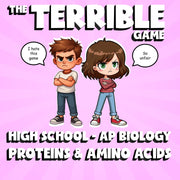 Proteins & Amino Acids THE TERRIBLE GAME - No Prep AP Biology Science Review