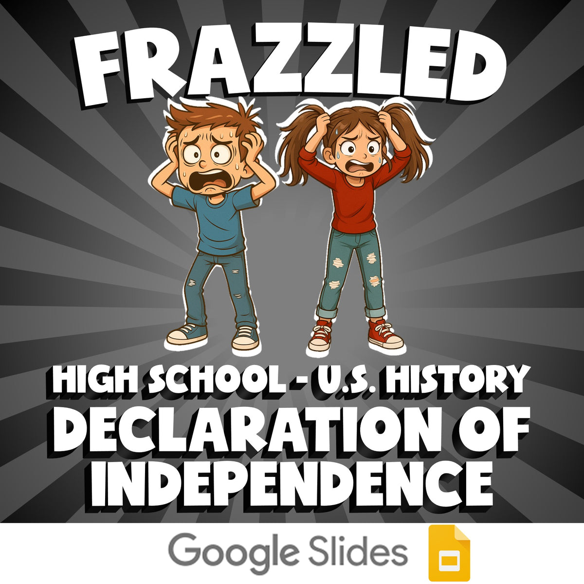 Declaration of Independence FRAZZLED U.S. History Game - No Prep Review Activity