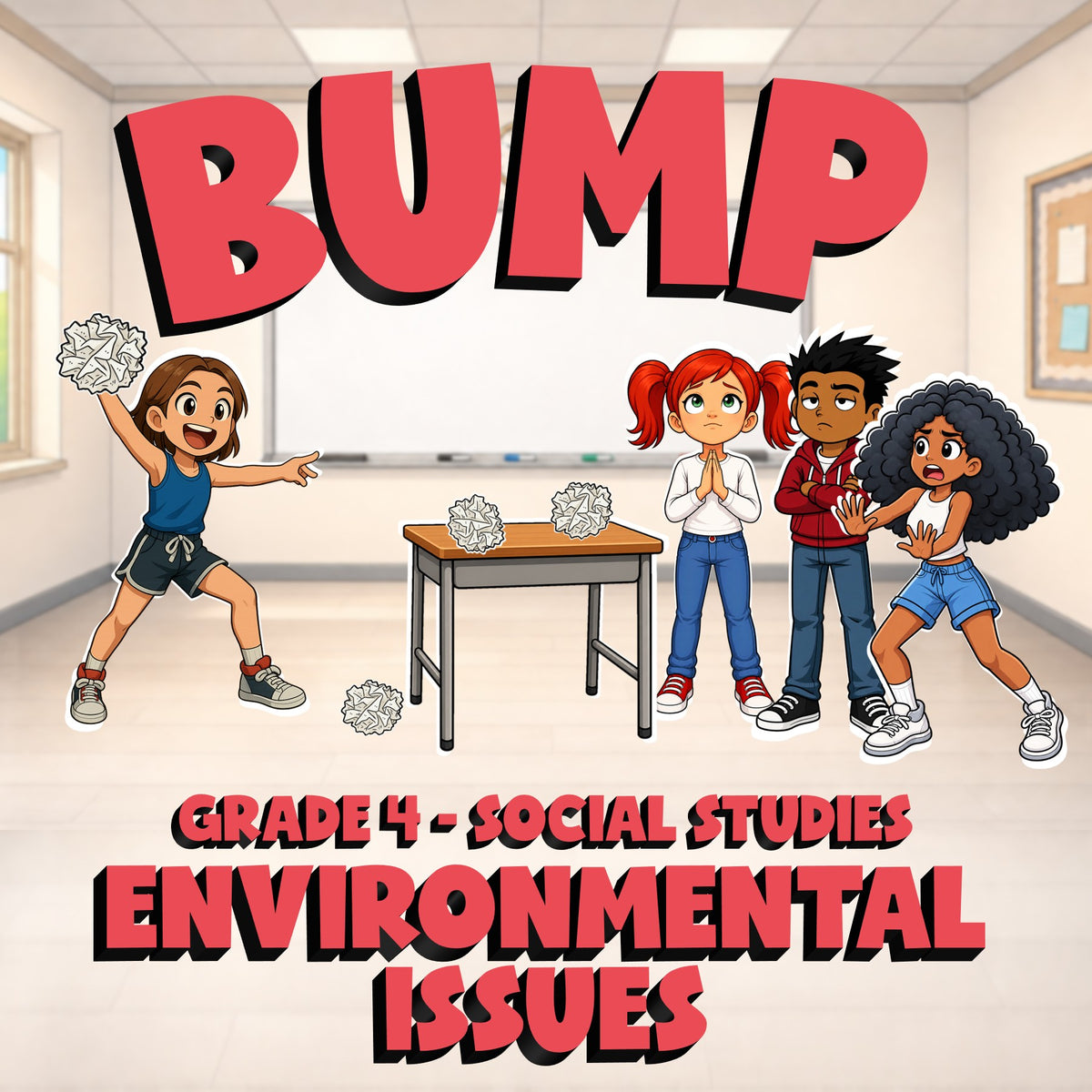 Environmental Issues BUMP Socials Game - No Prep Grade 4 Review Activity