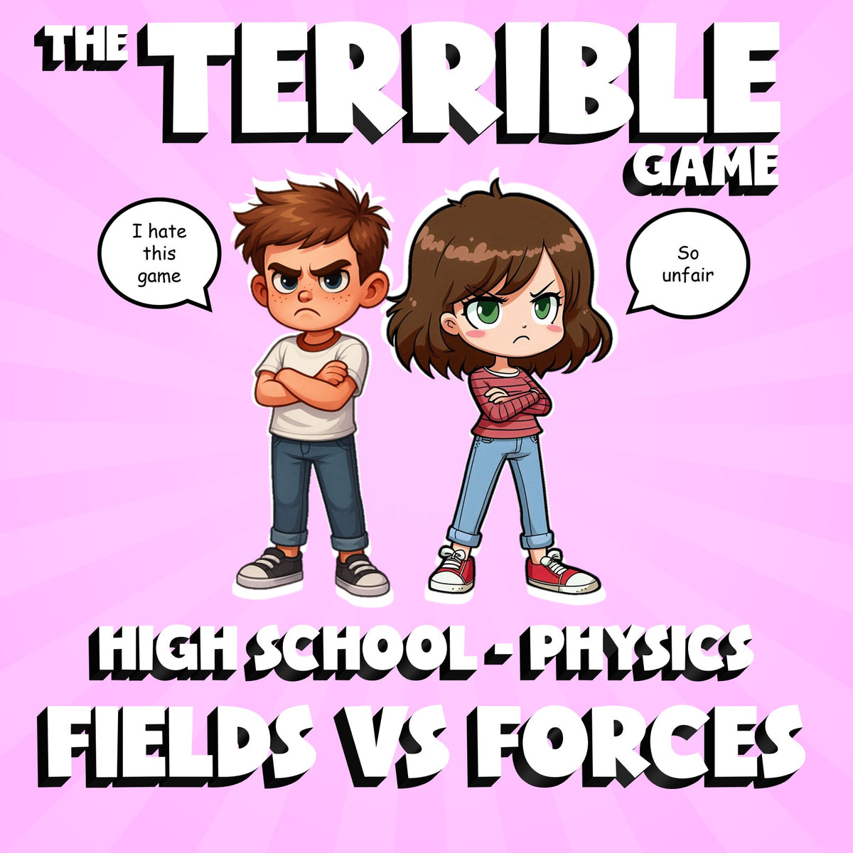 Fields vs Forces THE TERRIBLE GAME - No Prep Physics Science Review Activity