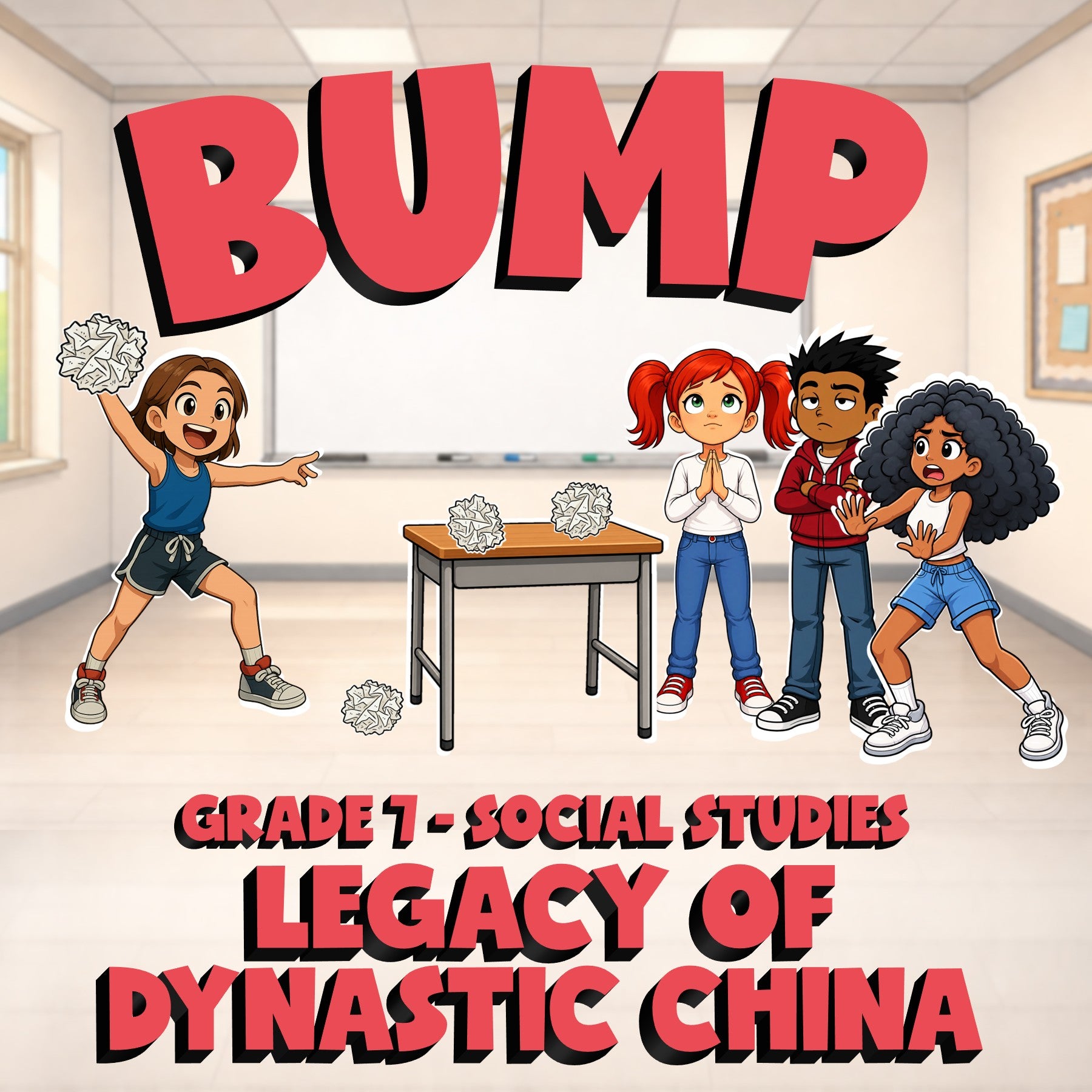 Legacy of Dynastic China BUMP Socials Game - No Prep Grade 7 Review Activity