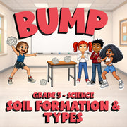 Soil Formation & Types BUMP Science Game - No Prep Grade 5 Review Activity