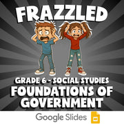 Foundations of Government FRAZZLED Socials Game - No Prep Grade 6 Review