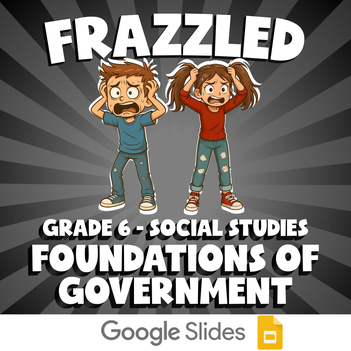 Foundations of Government FRAZZLED Socials Game - No Prep Grade 6 Review