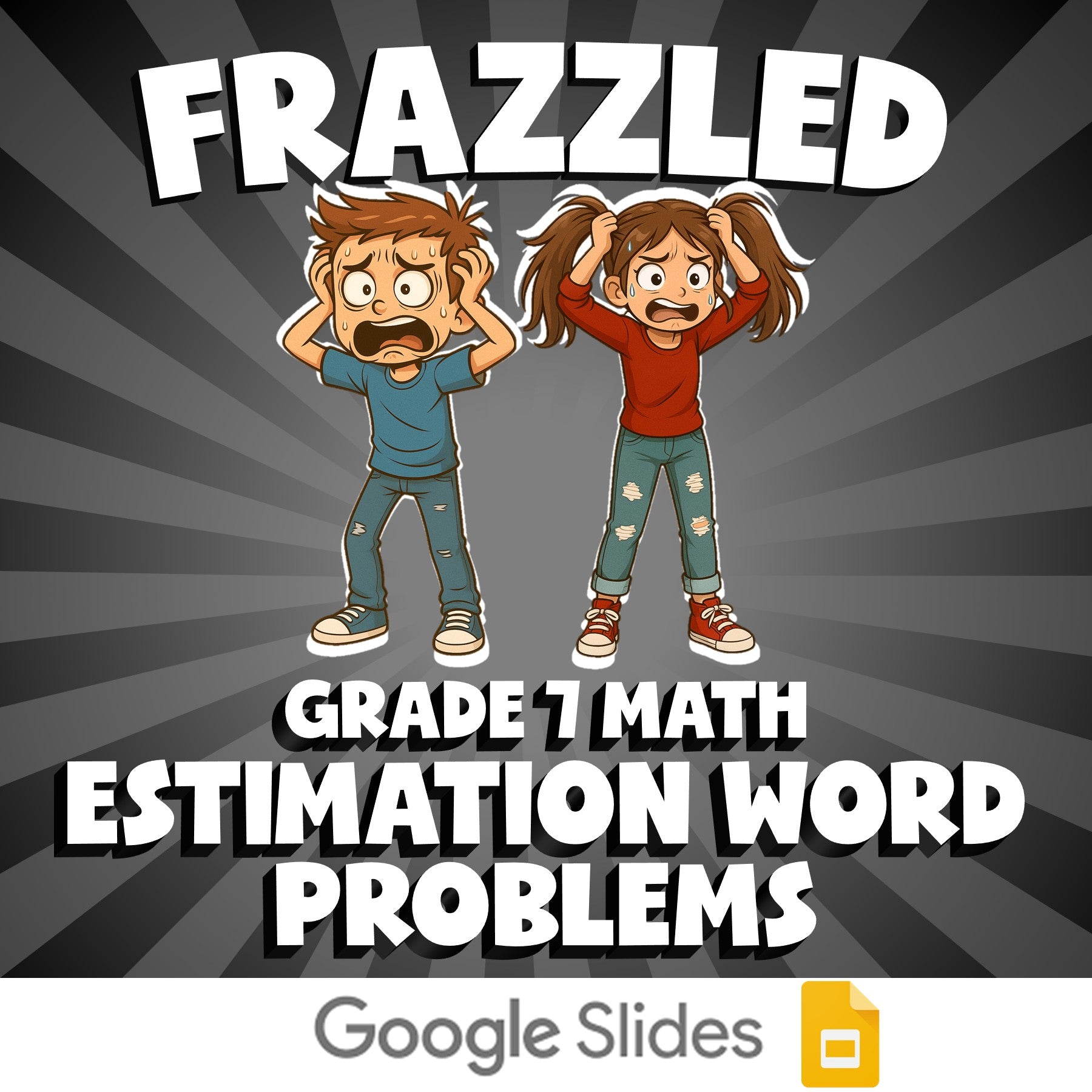 Estimation Word Problems FRAZZLED Math Game - No Prep Grade 7 Review Activity