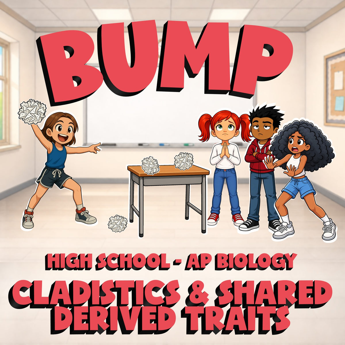Cladistics & Shared Derived Traits BUMP Science Game - No Prep AP Biology Review