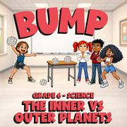 The Inner vs Outer Planets BUMP Science Game - No Prep Grade 6 Review Activity