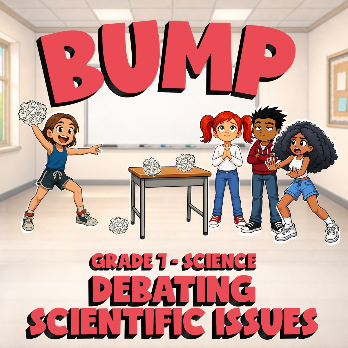 Debating Scientific Issues BUMP Science Game - No Prep Grade 7 Review Activity