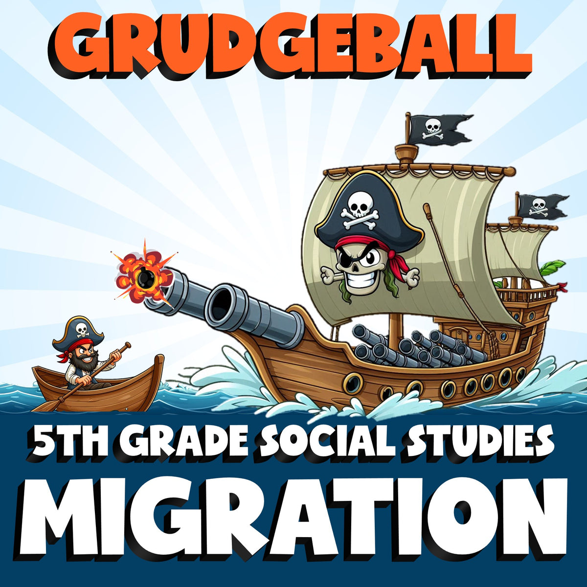 Migration GRUDGEBALL Socials Game - No Prep Grade 5 Review Activity