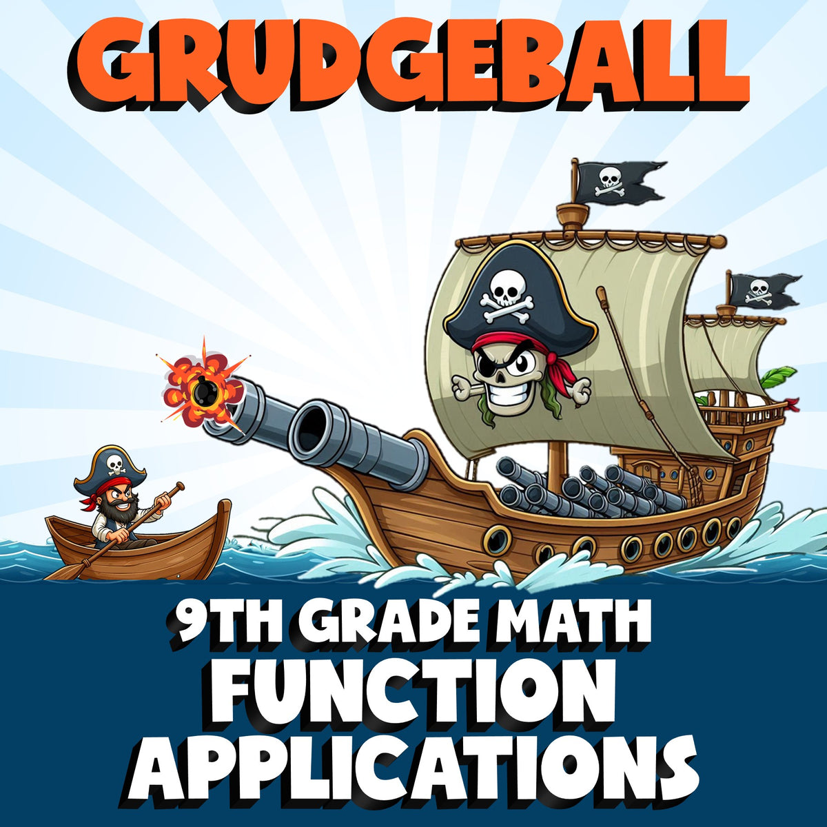 Function Applications GRUDGEBALL Math Game - No Prep Grade 9 Review Activity