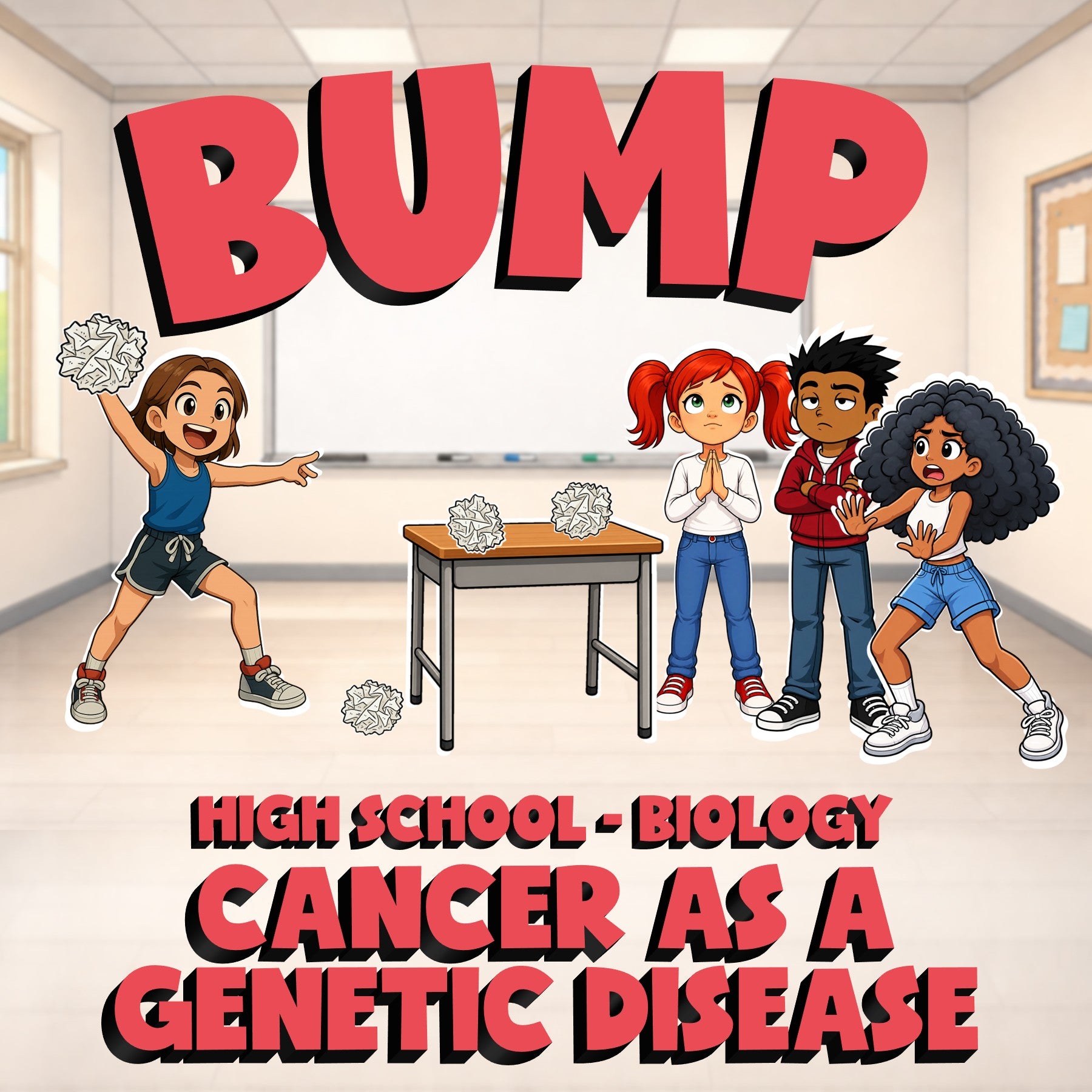 Cancer as a Genetic Disease BUMP Science Game - No Prep Biology Review Activity