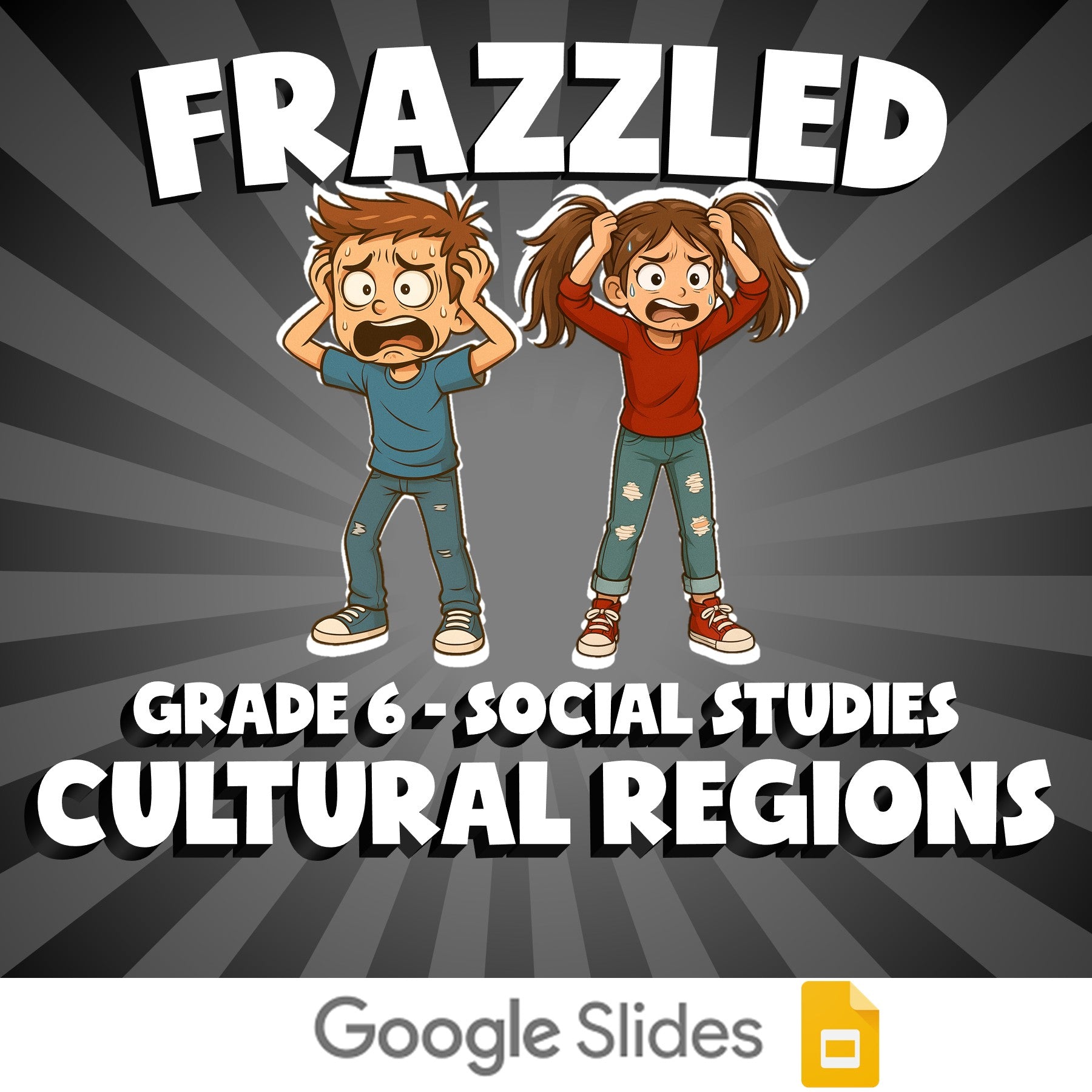 Cultural Regions FRAZZLED Socials Game - No Prep Grade 6 Review Activity