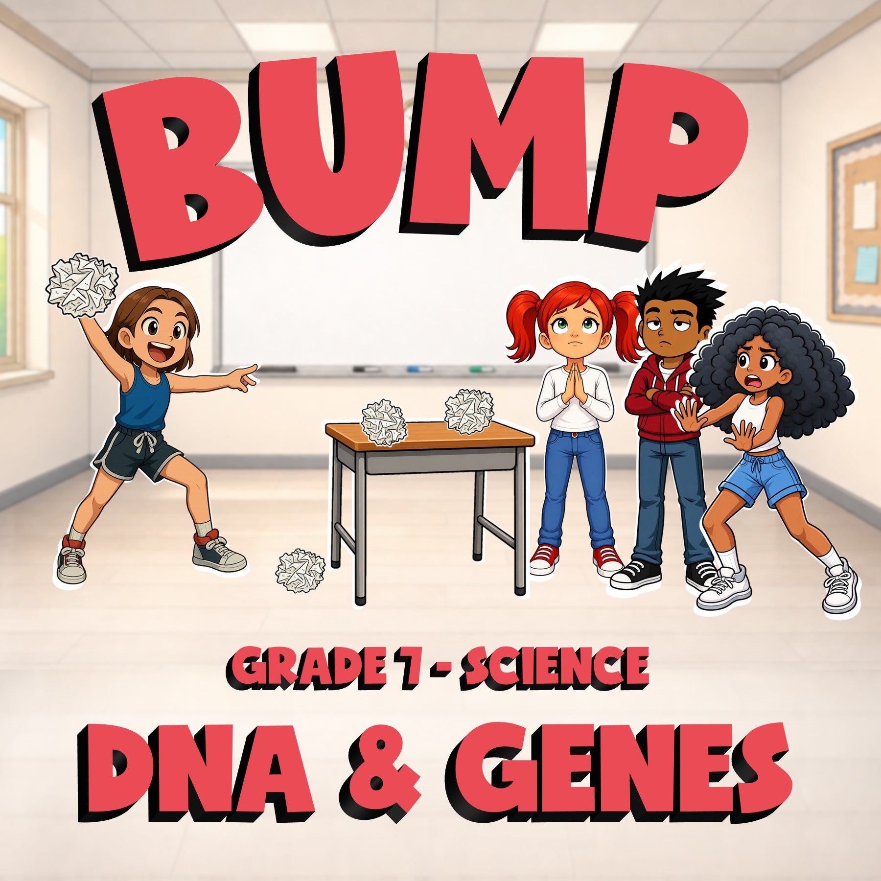DNA & Genes BUMP Science Game - No Prep Grade 7 Review Activity