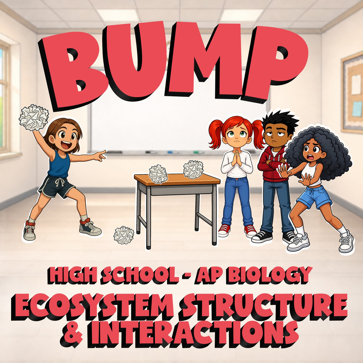 Ecosystem Structure & Interactions BUMP Science Game - No Prep AP Biology Review