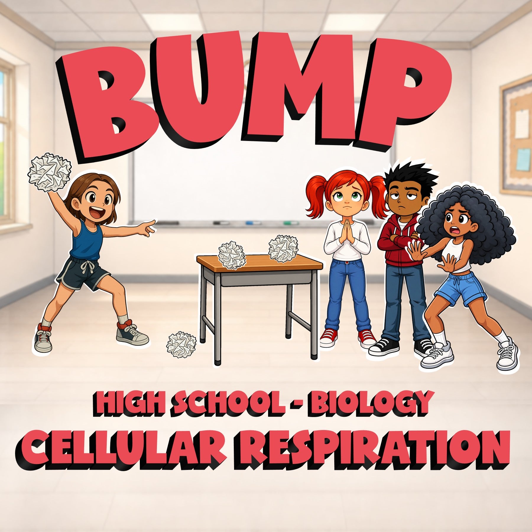 Cellular Respiration BUMP Science Game - No Prep Biology Review Activity