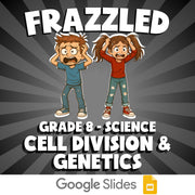 Cell Division & Genetics FRAZZLED Science Game - No Prep Grade 8 Review Activity