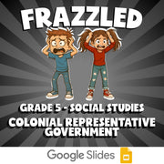 Colonial Representative Government FRAZZLED Socials Game - No Prep Grade 5