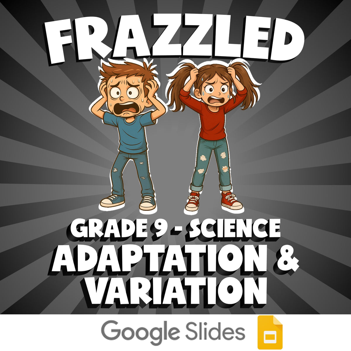 Adaptation & Variation FRAZZLED Science Game - No Prep Grade 9 Review Activity