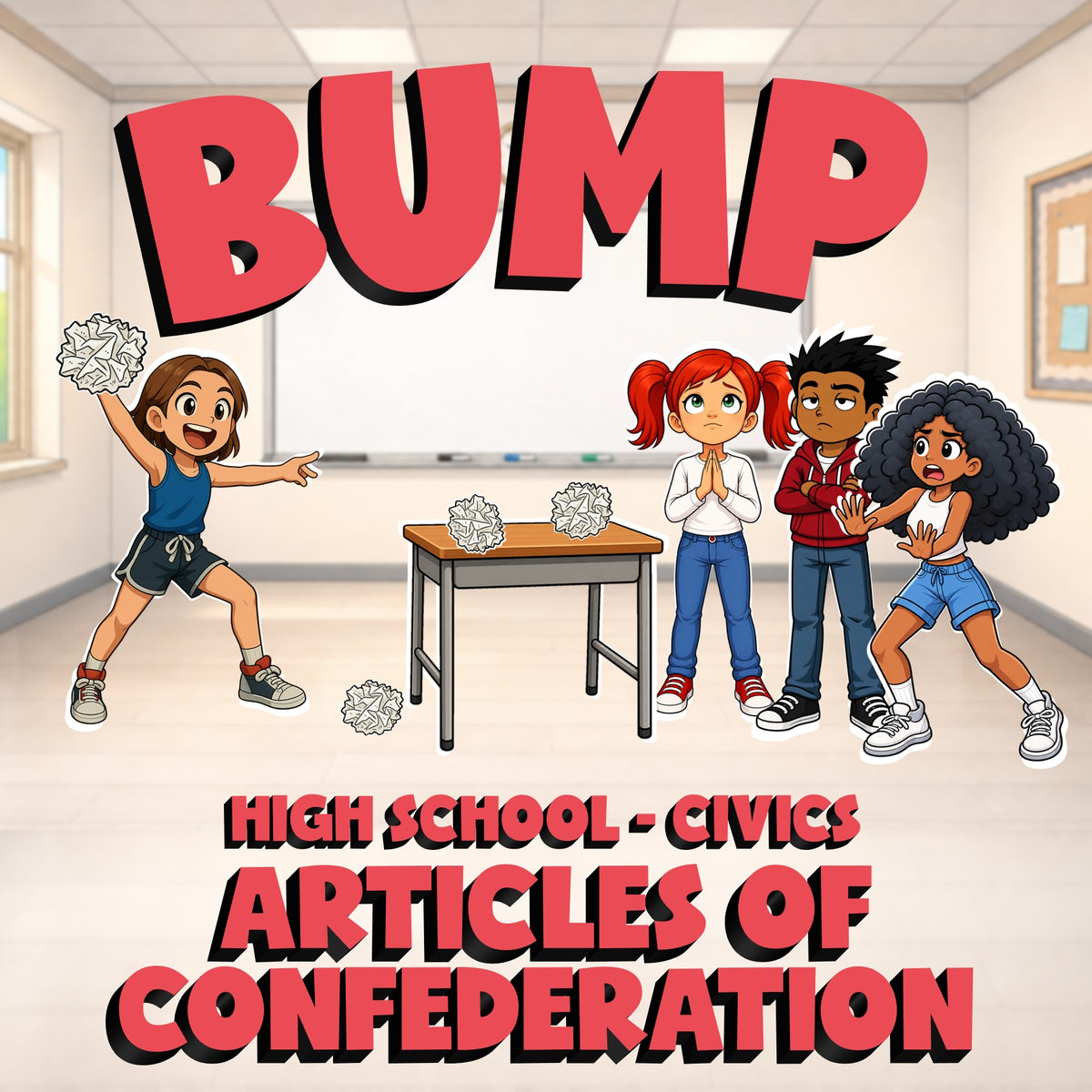Articles of Confederation BUMP Civics Game - No Prep Review Activity
