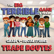 Trade Routes BIG TERRIBLE GAME - No Prep Grade 4 Socials Review Activity