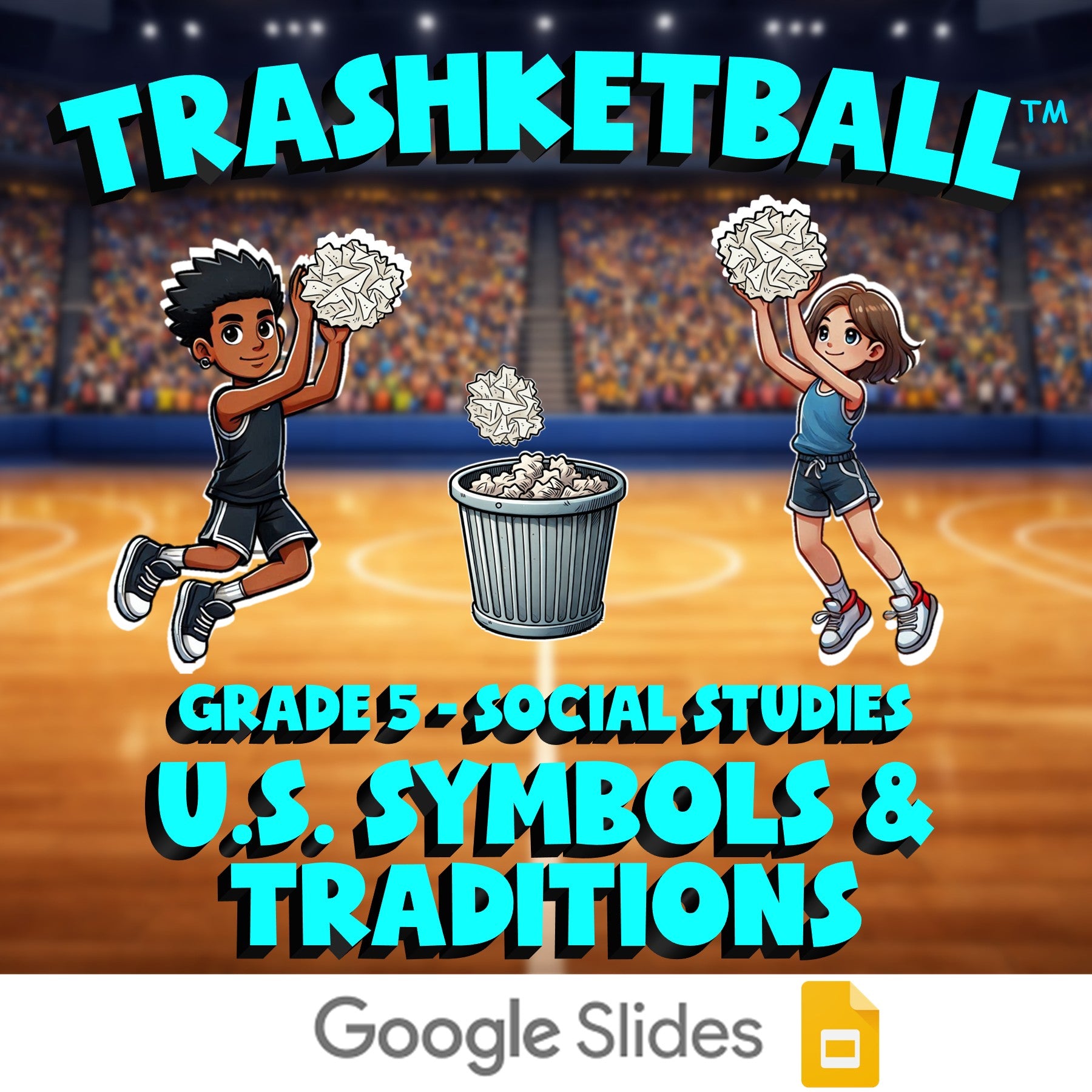 U.S. Symbols & Traditions TRASHKETBALL Socials Game - No Prep Grade 5 Review