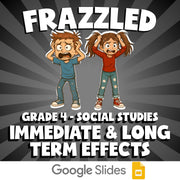 Immediate & Long Term Effects FRAZZLED Socials Game - No Prep Grade 4 Review